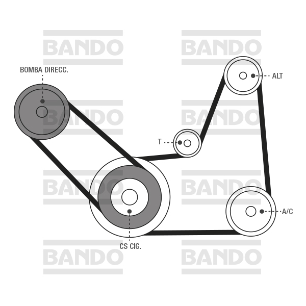 Diagrama De Banda Motor 350 Chevrolet